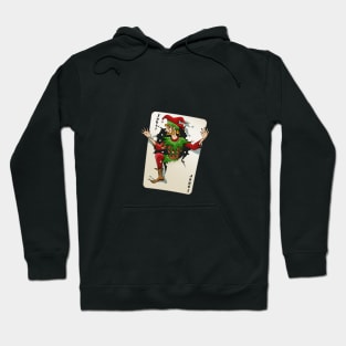 Joker Jumping out of the Playing Card Halloween Hoodie